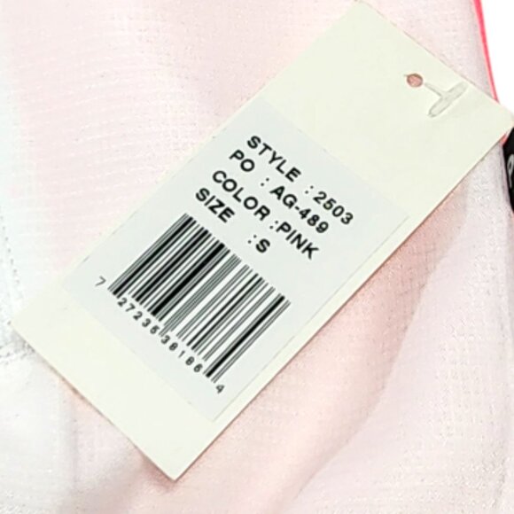 PENNANT-Woman's Sportswear-Jacket-SIZE SMALL-Quarter Zip-Hoodie-Pink-White-NWT - Picture 12 of 14